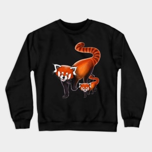 Red panda mom cute red pandas red panda lover Crewneck Sweatshirt